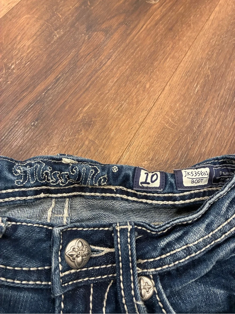 Miss Me Blue Jeans Bootcut Peace 10 Girl
